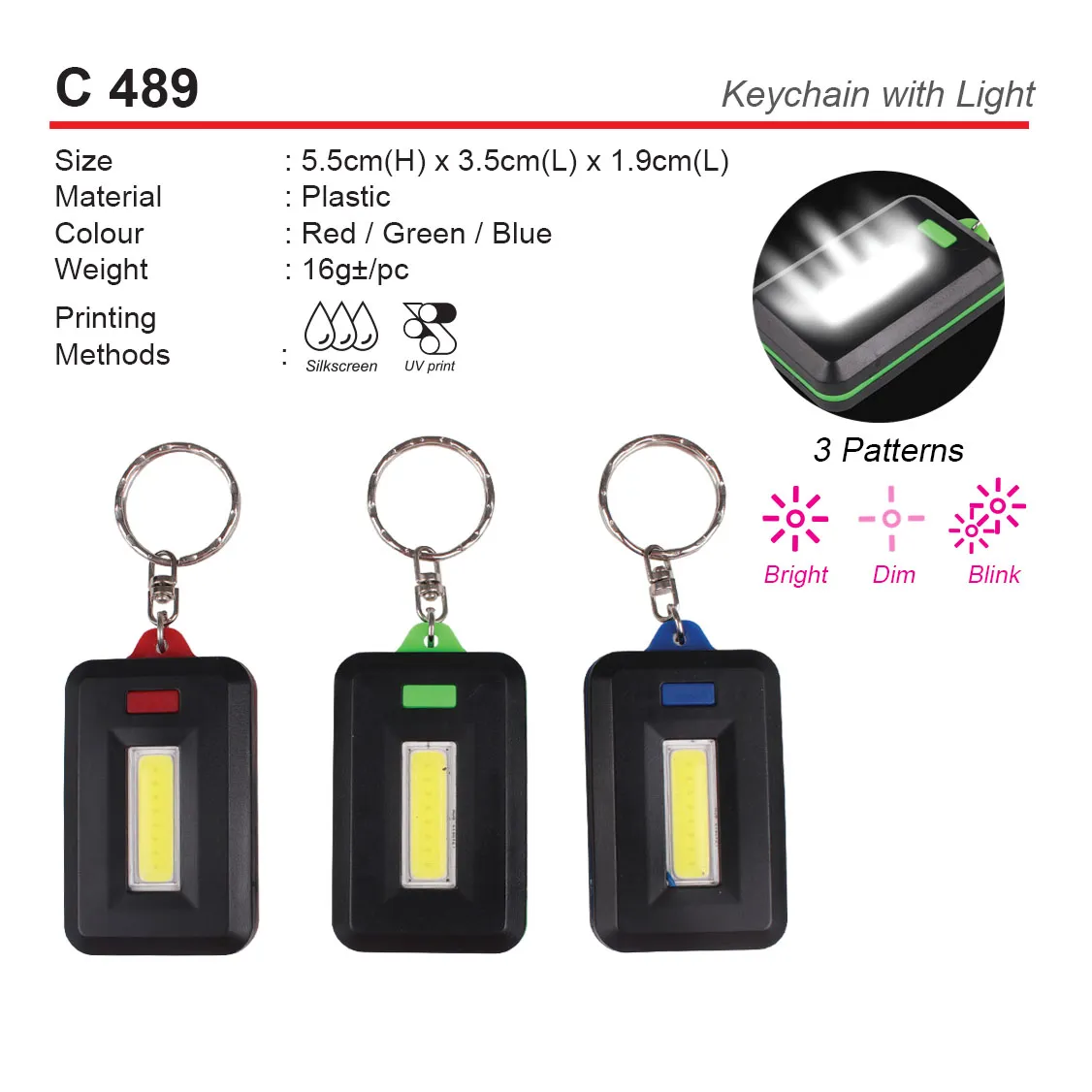 KEYCHAIN W LIGHT