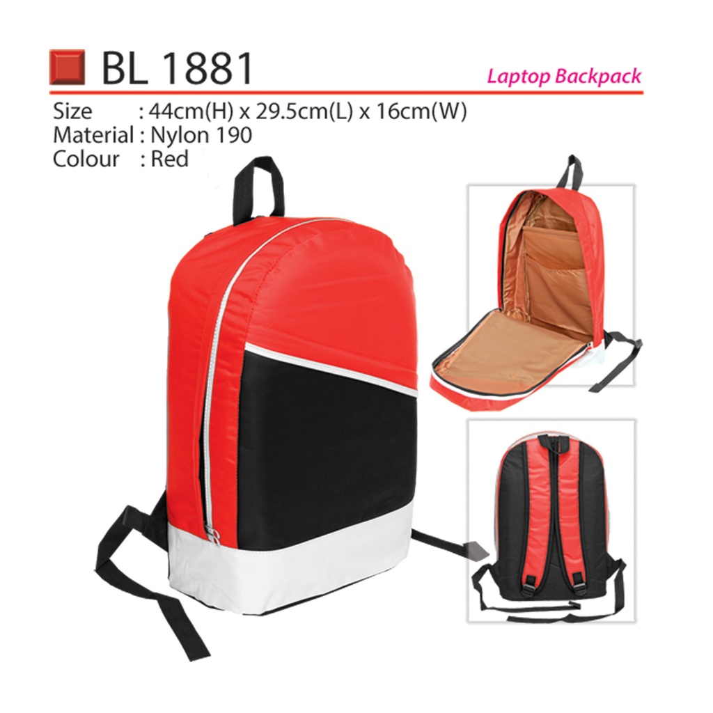 [BL-1881-RD] LAPTOP BACKPACK