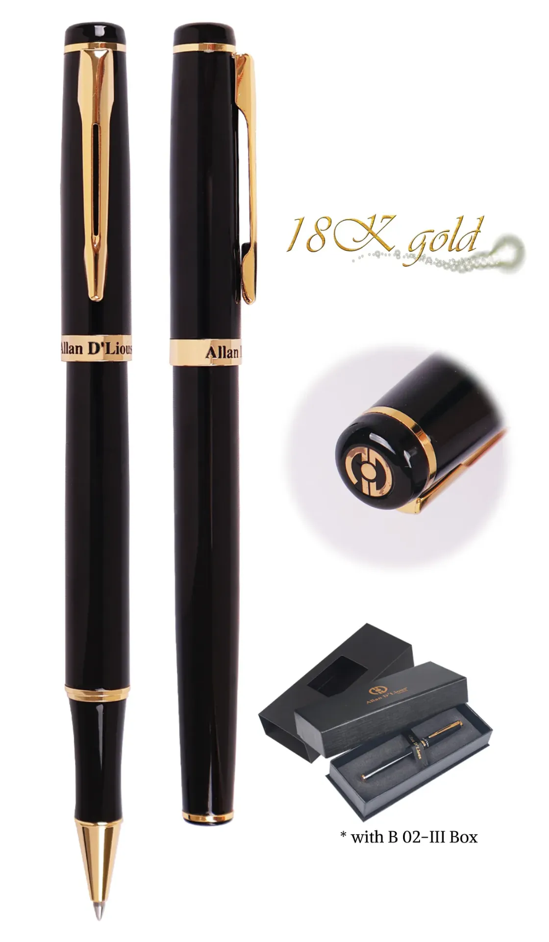 METAL PEN -18K-BK