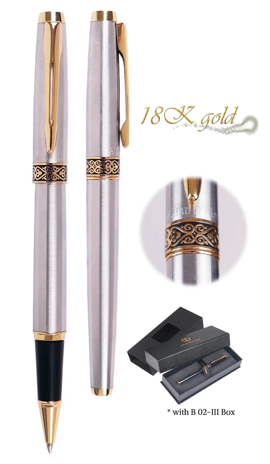 [AG-1111-R] METAL PEN -18K-S