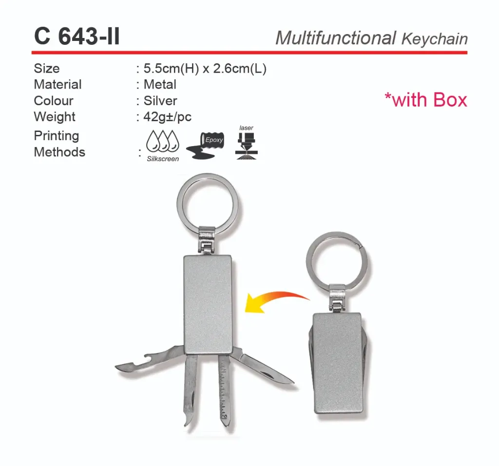 [C-643-II] MULTIFUNCTIONAL KEY CHAIN
