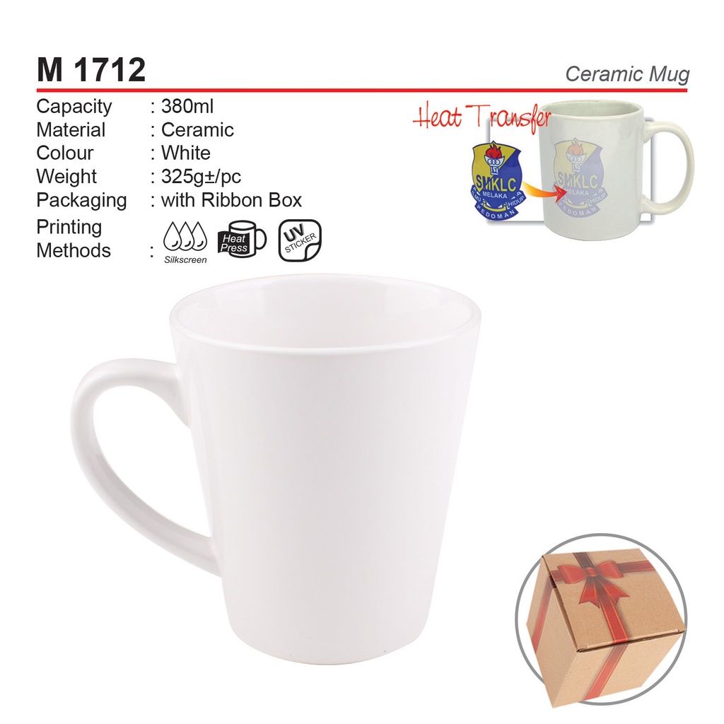 [M-1712-W] SUBLIMATION CERAMIC MUG