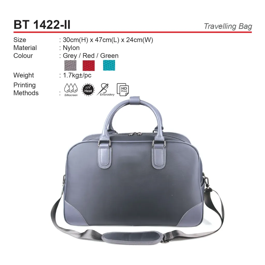 [BT-1422-II-GY] TRAVELLING BAG