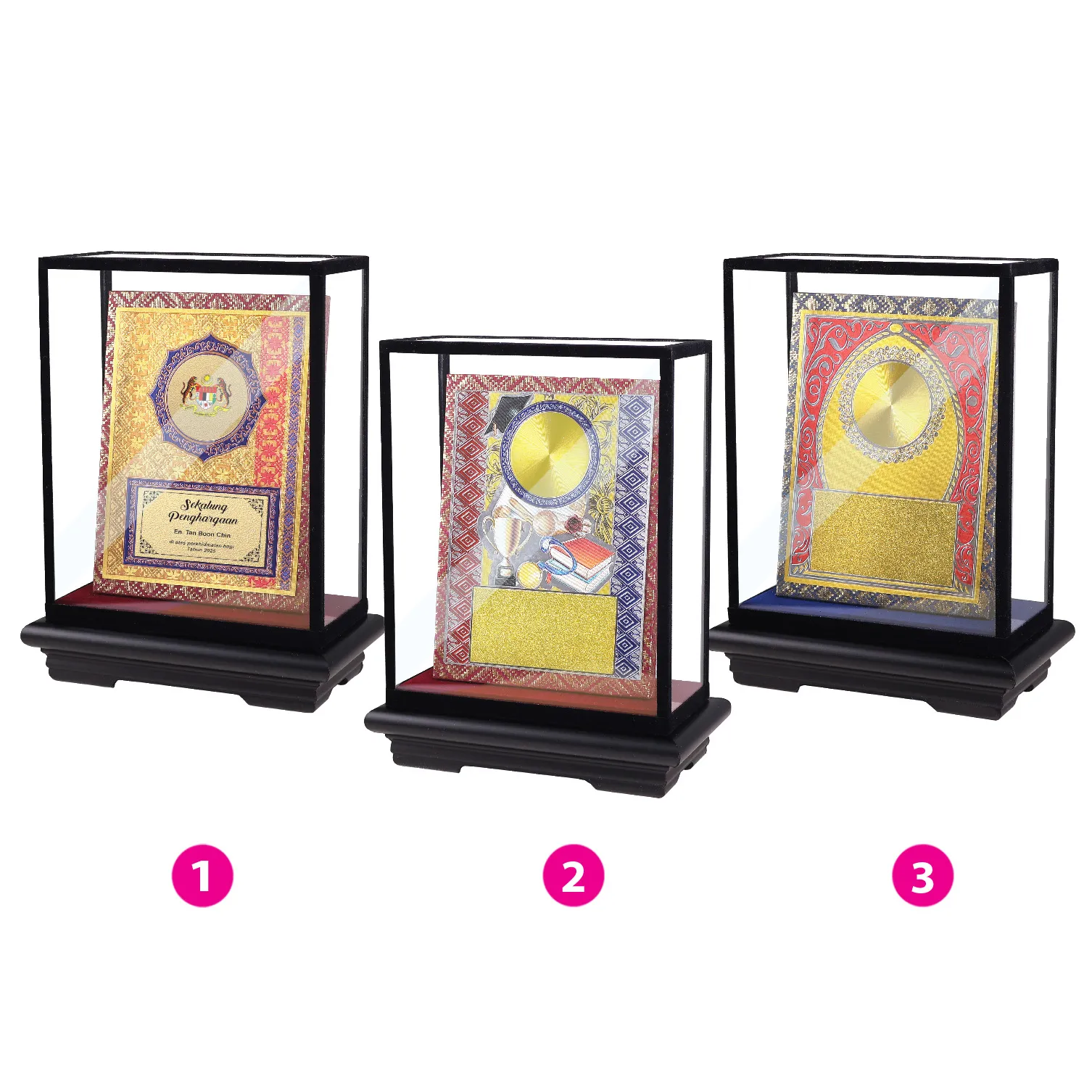 WOODEN PLAQUE WITH CASING