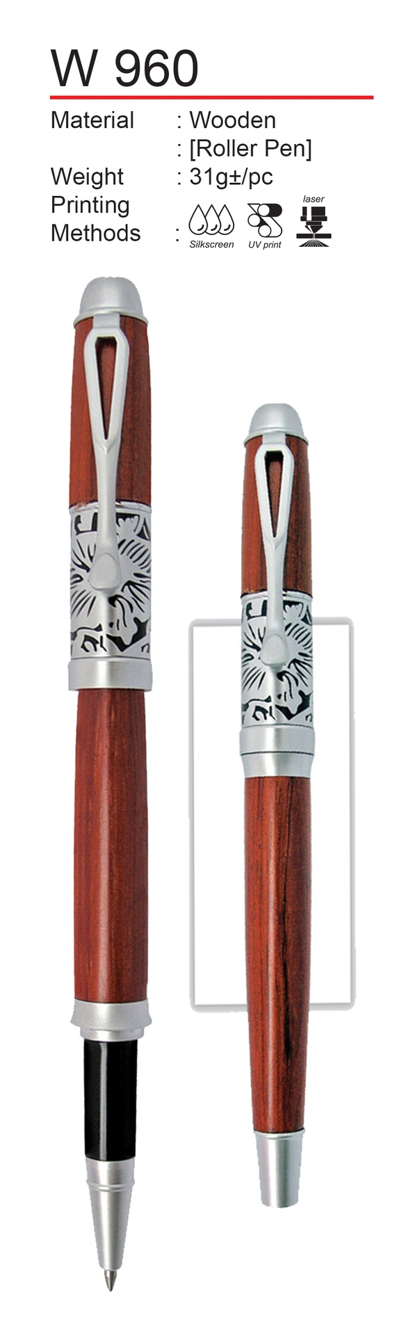 WOODEN ROLLER PEN