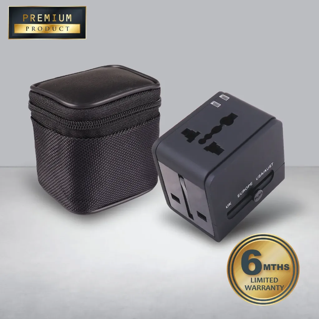 [AT-1072-II-BK] Travel Adaptor