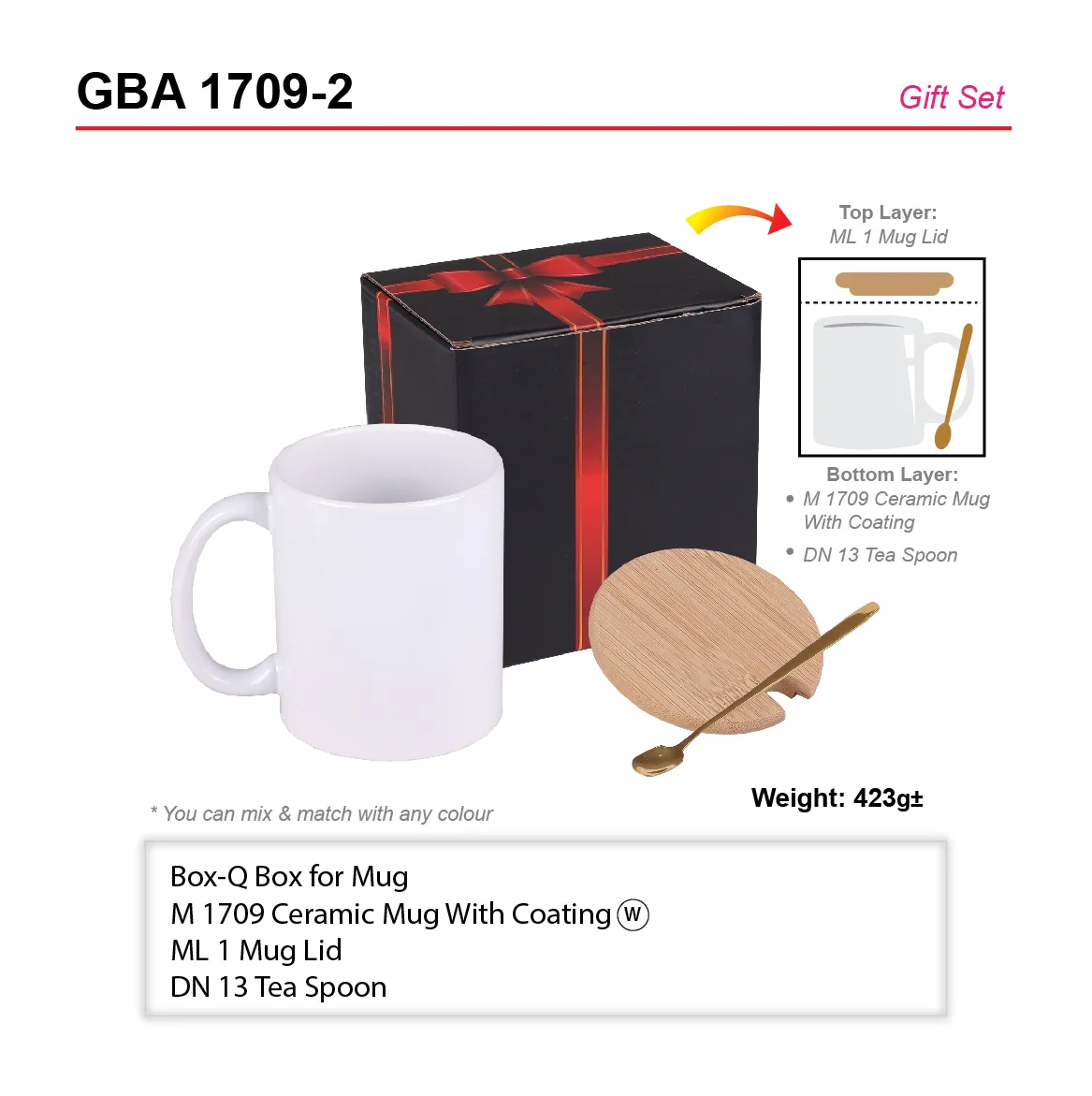 GIFT SET-BOX-Q+M 1709+ML 1+DN 13