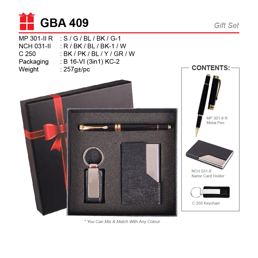 GIFT SET-MP 301-II-R+NCH 031-II+C 250+B 16-VI(3 IN 1)C