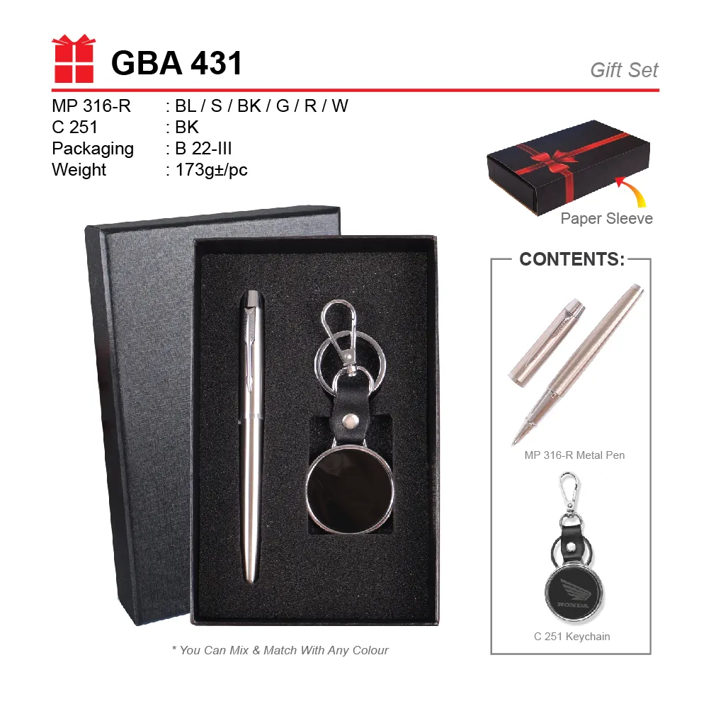 GIFT SET-MP 316-R+C 251+B 22-III(A)