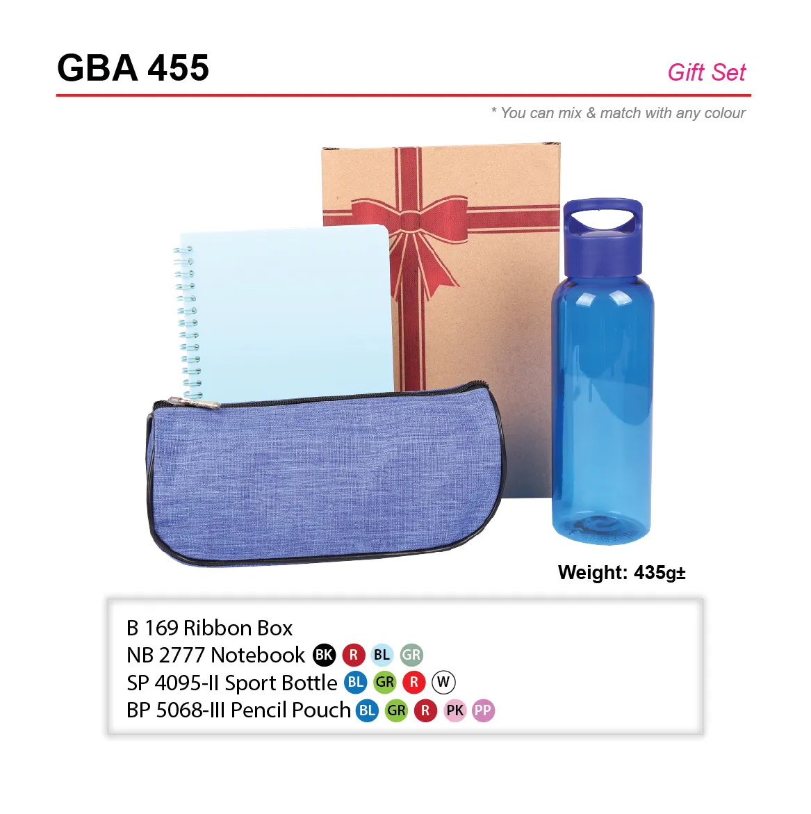 GIFT SET-NB 2777+SP 4095-II+BP 5068-III+B 169