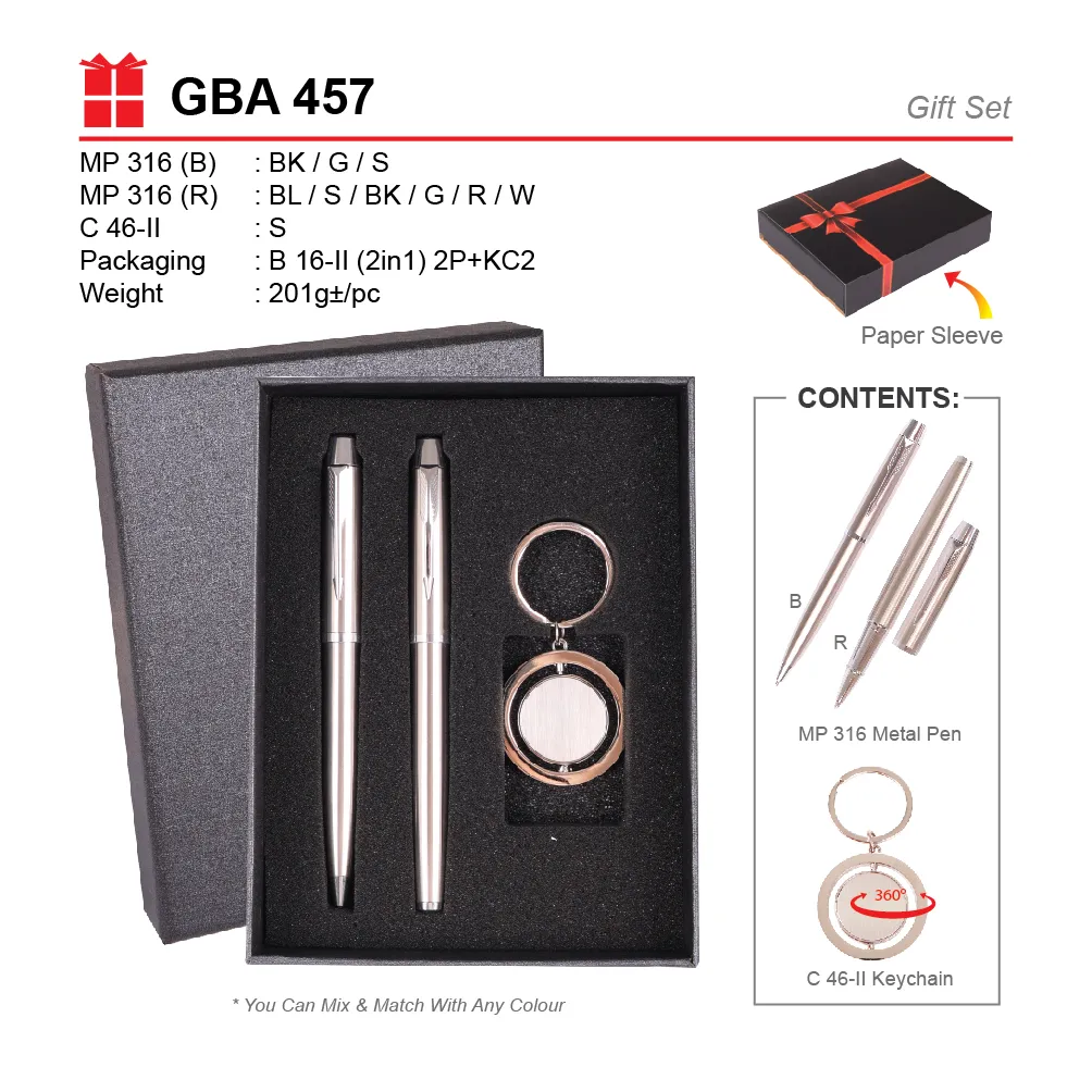 GIFT SET-MP 316-B+MP 316-R+C 46-II+B 16-II(2 IN 1)B