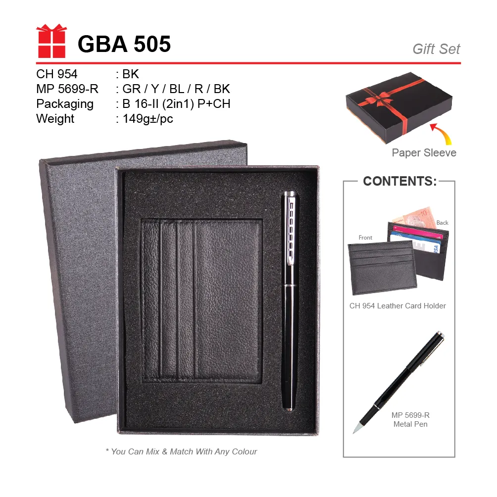 GIFT SET-CH 954+MP 5699-R+B 16-II(2 IN 1)E