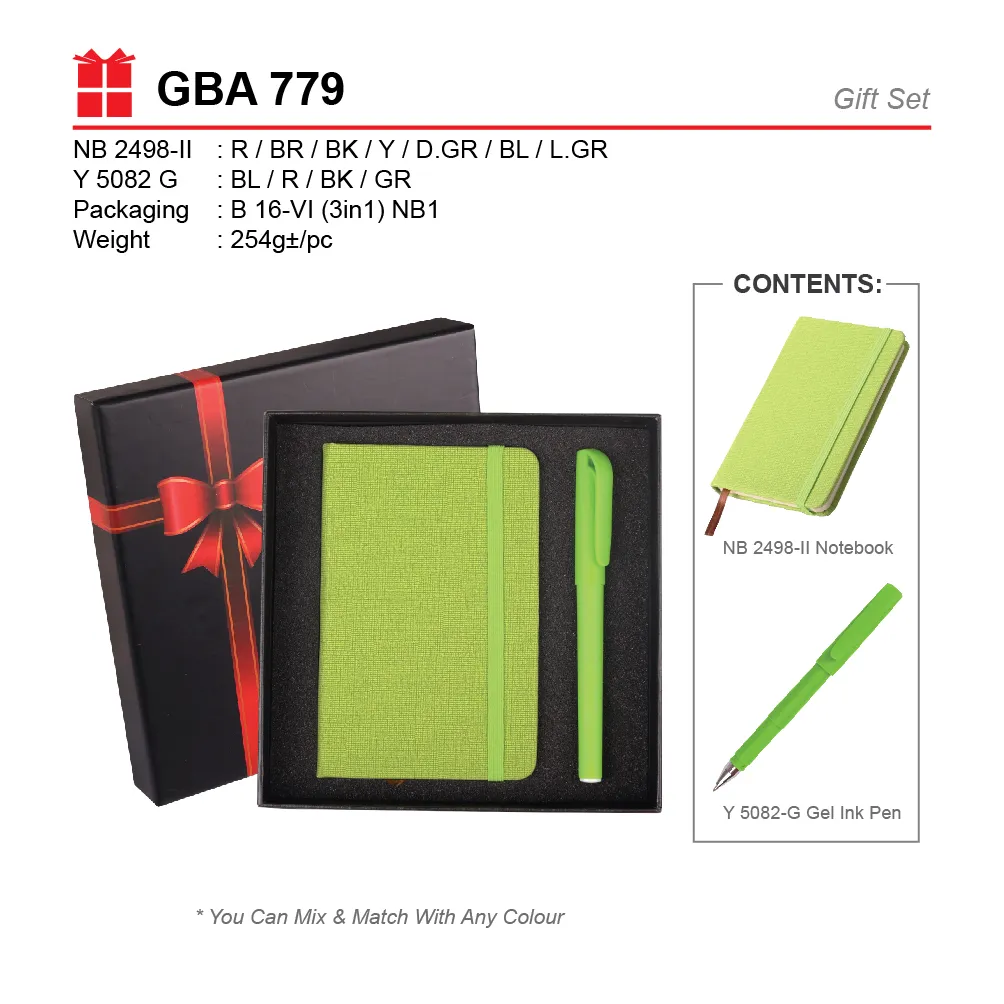 GIFT SET-NB 2498-II+Y 5082-G+B 16-VI(H)
