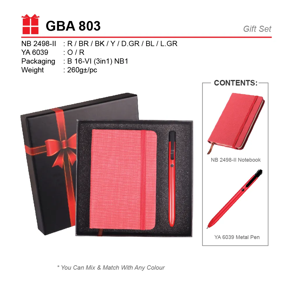 GIFT SET-YA 6039+NB 2498-II+B 16-VI(H)