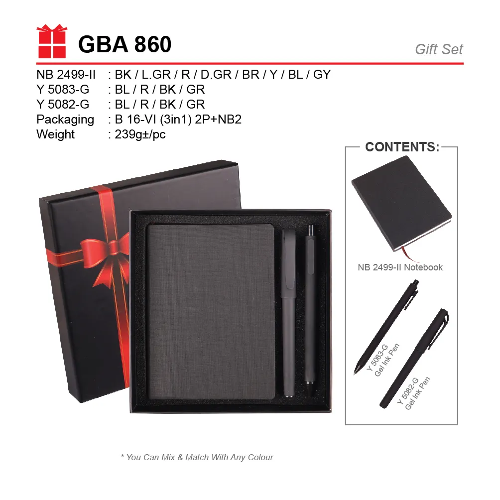 GIFT SET-NB 2499-II+Y 5083-G+Y 5082-G+B 16-VI(D)