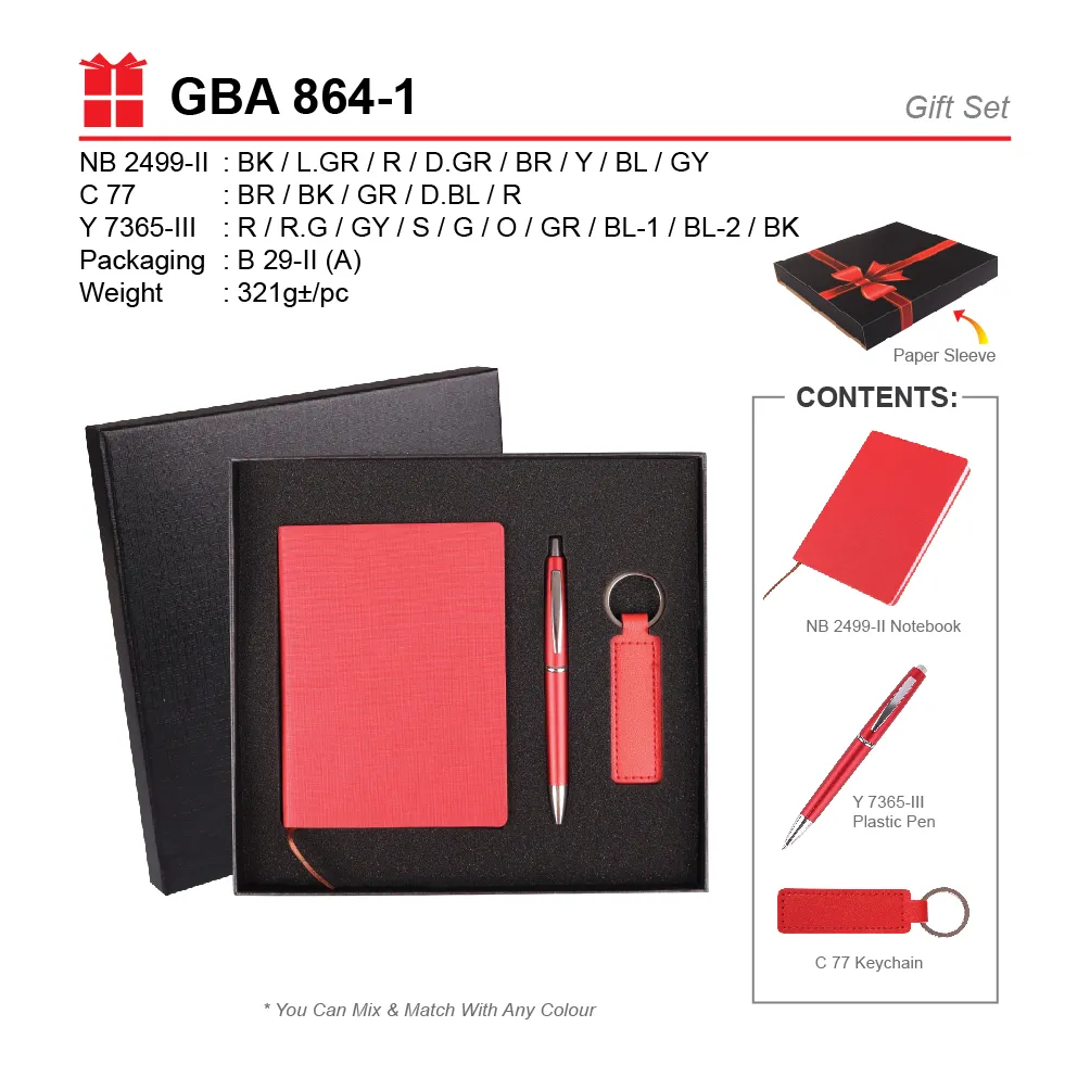 GIFT SET-NB 2499-II+C 77+Y7365-III+B 29-II(A)