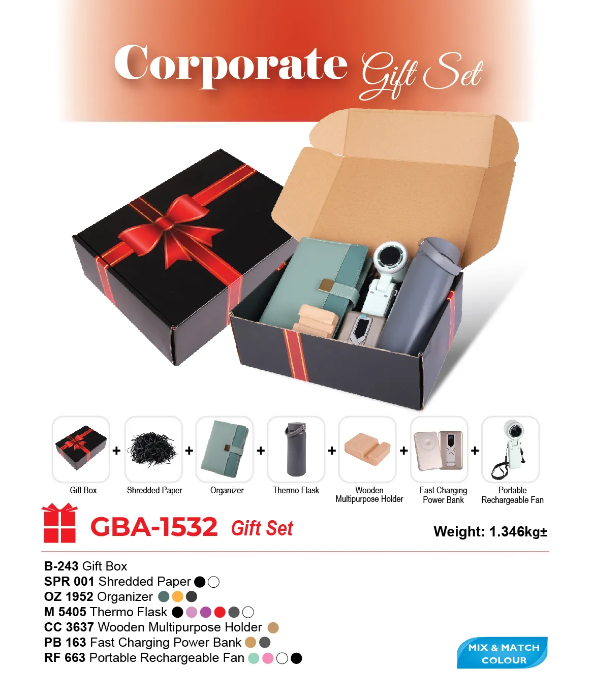 GIFT SET-B-243+SPR 001+OZ 1952+M 5405+CC 3637+PB 163+RF 663