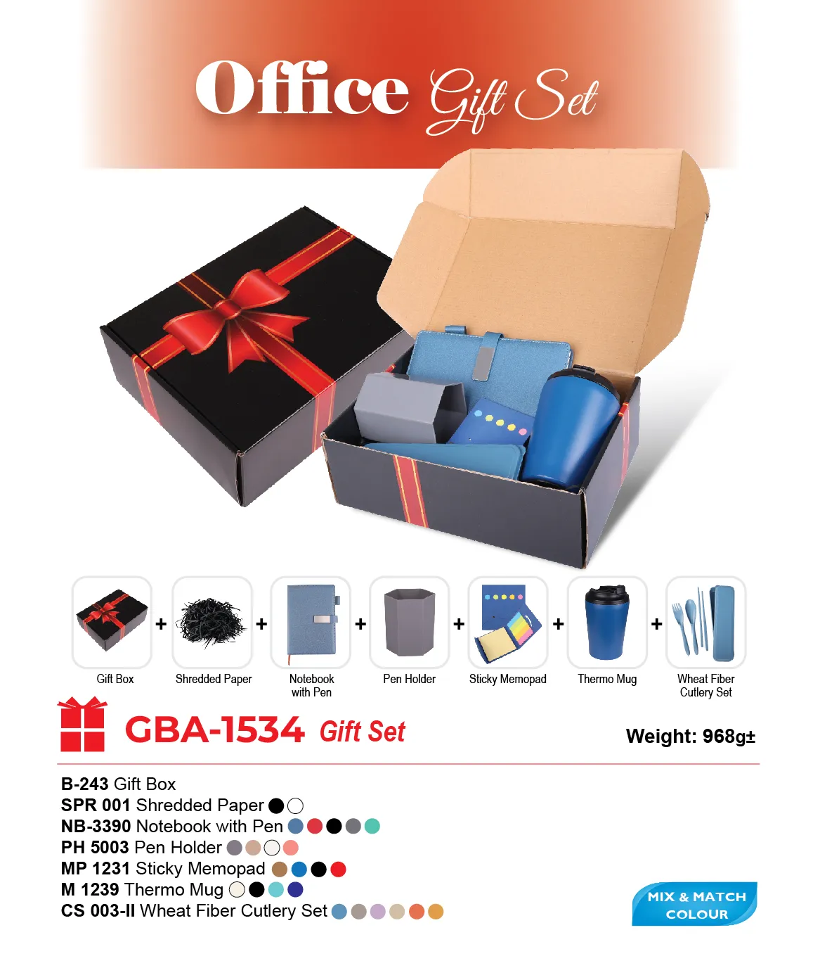GIFT SET-B-243+NB-3390+PH 5003+MP 1231+M 1239+CS 003-II