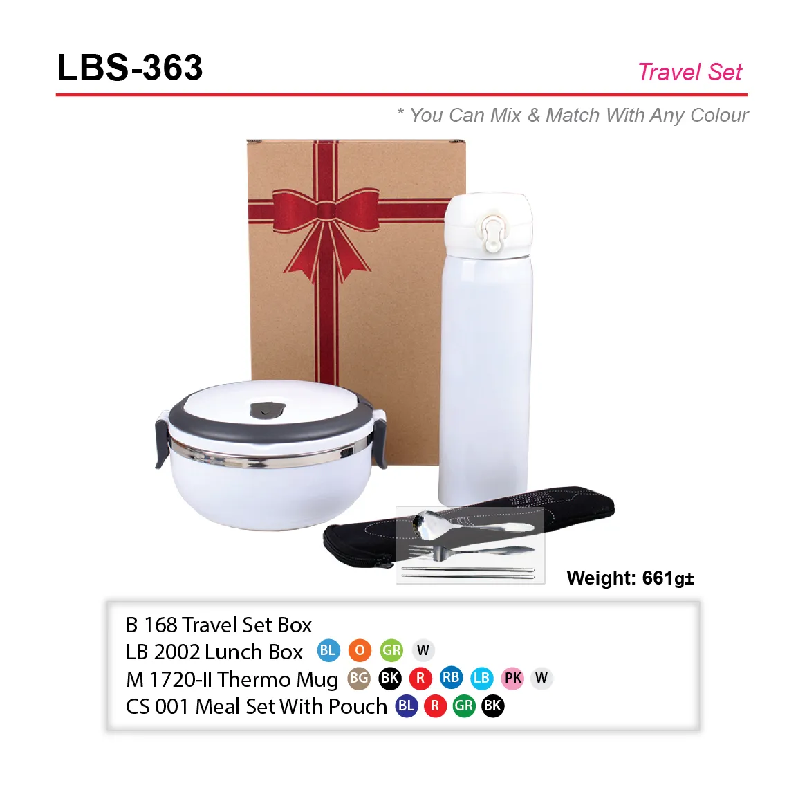TRAVEL SET-LB 2002+M 1720-II+CS 001+B 168