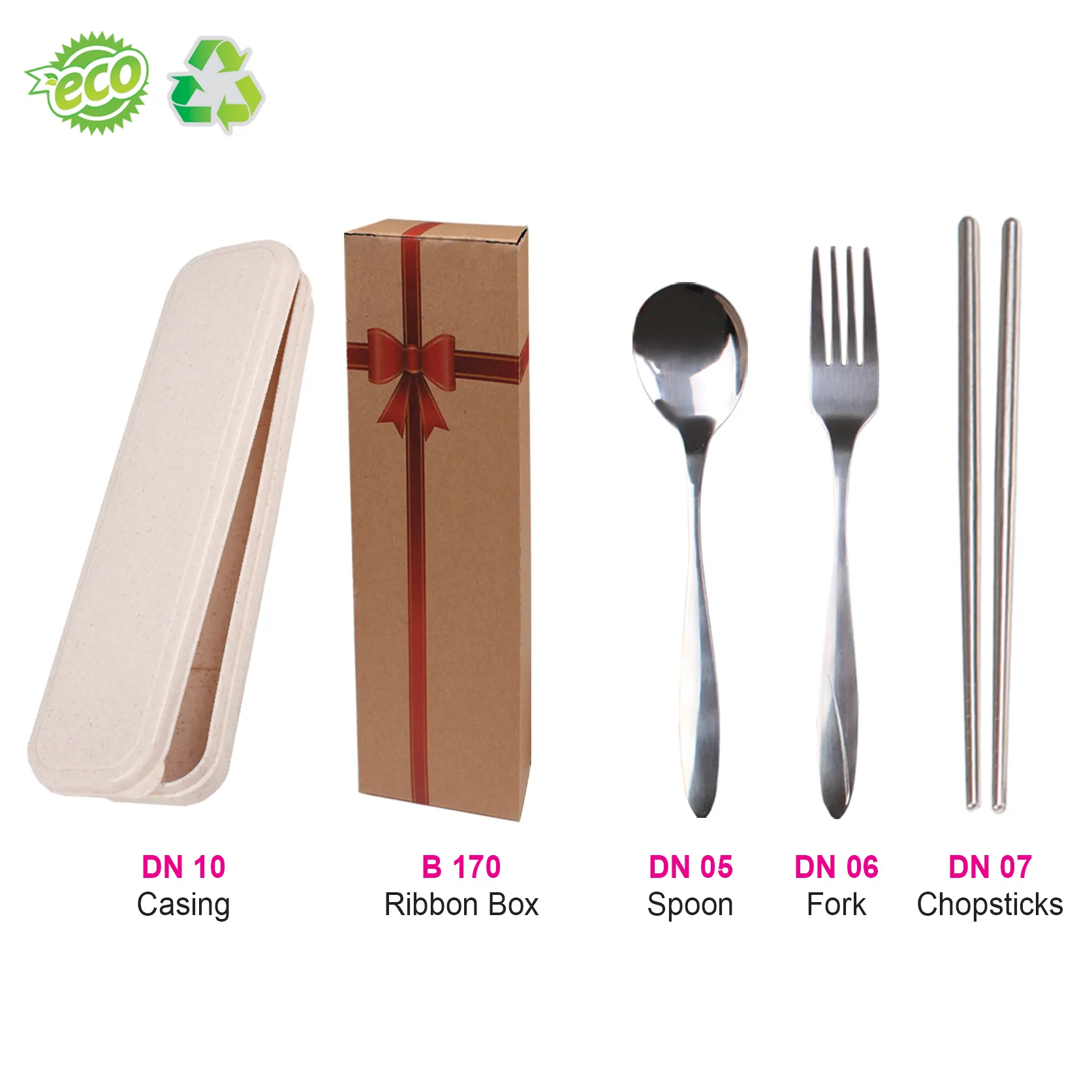 CUTLERY SET (3 IN 1)-BRN