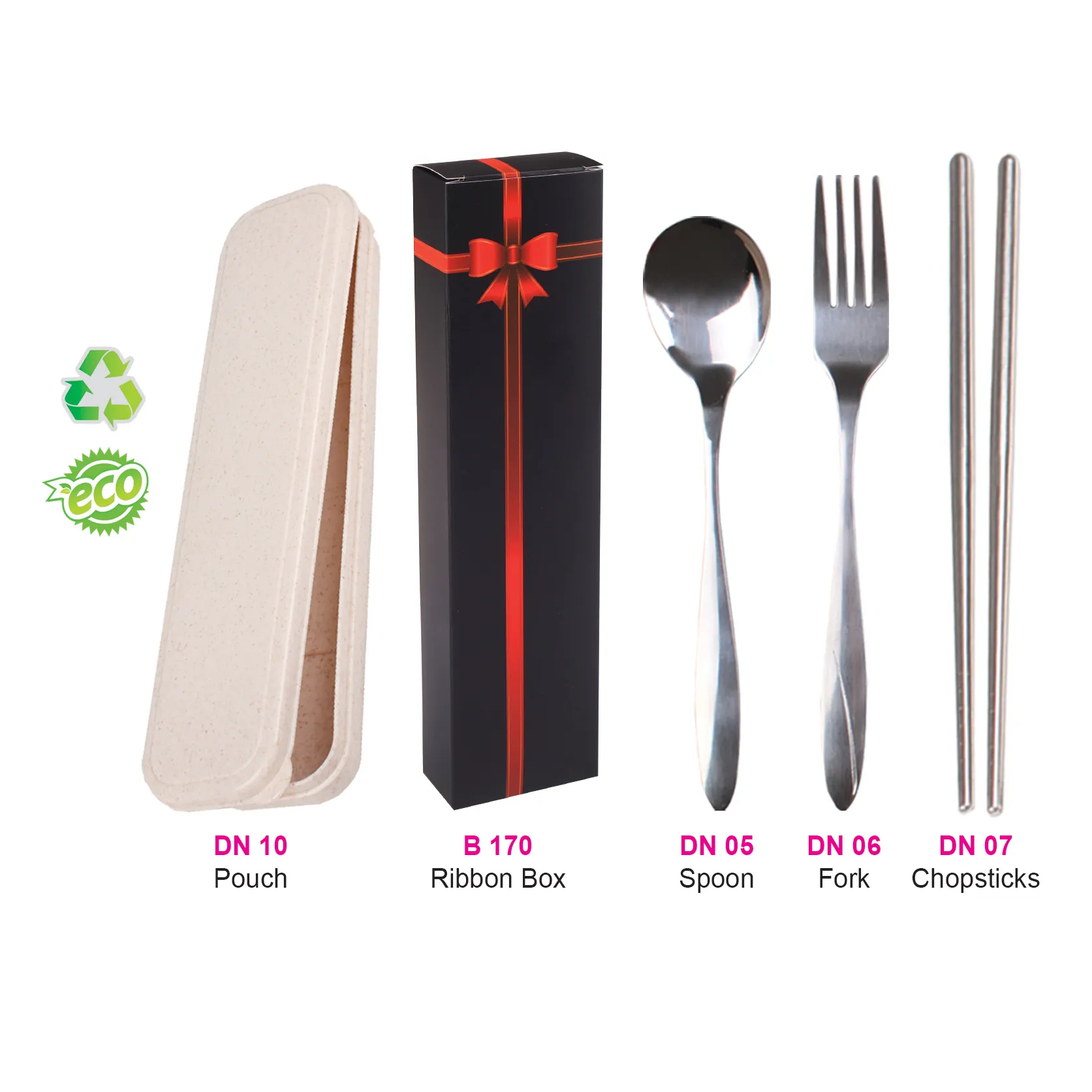 CUTLERY SET (3 IN 1)-BRN