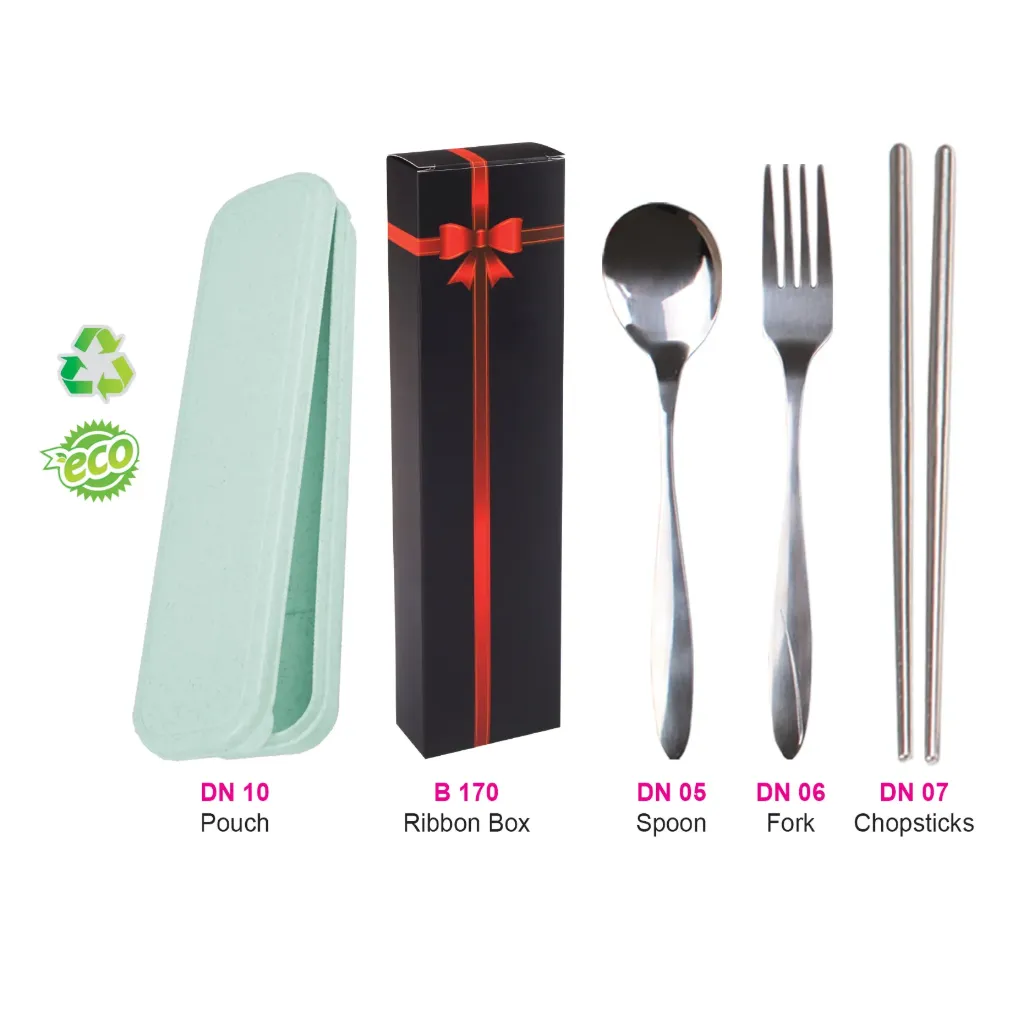 CUTLERY SET (3 IN 1)-GRN