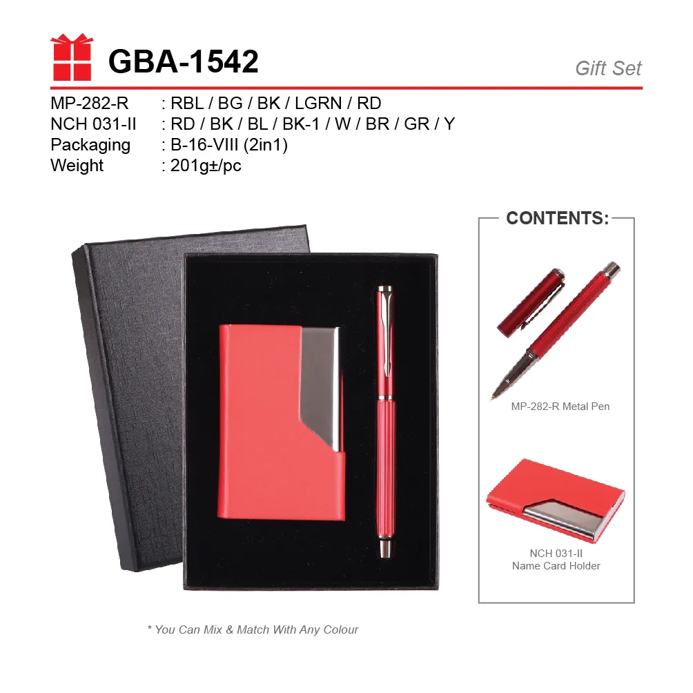 GIFT SET-MP-282-R+NCH 031-II+B 16-VIII(2 IN 1)E