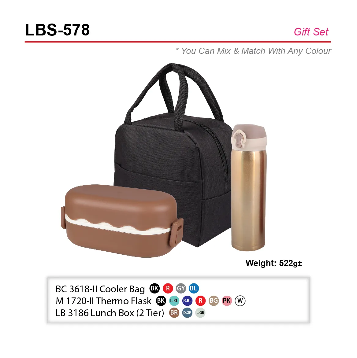 GIFT SET-BC 3618-II+M 1720-II+LB 3186