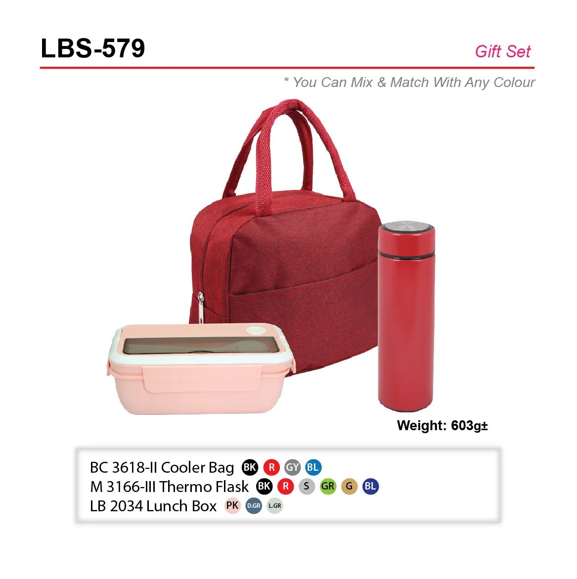 GIFT SET-BC 3618-II+M 3166-III+LB 2034