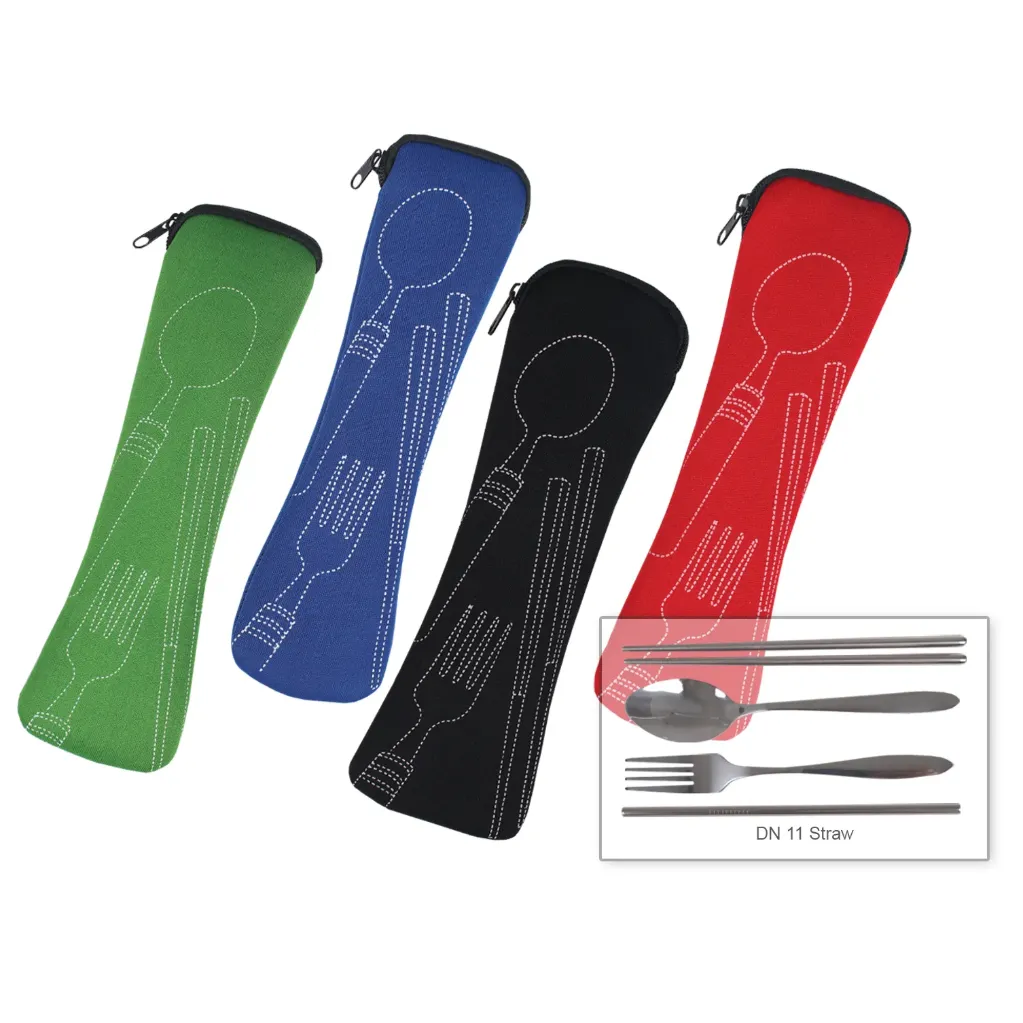 [CS-002] MEAL SET WITH POUCH + STRAW