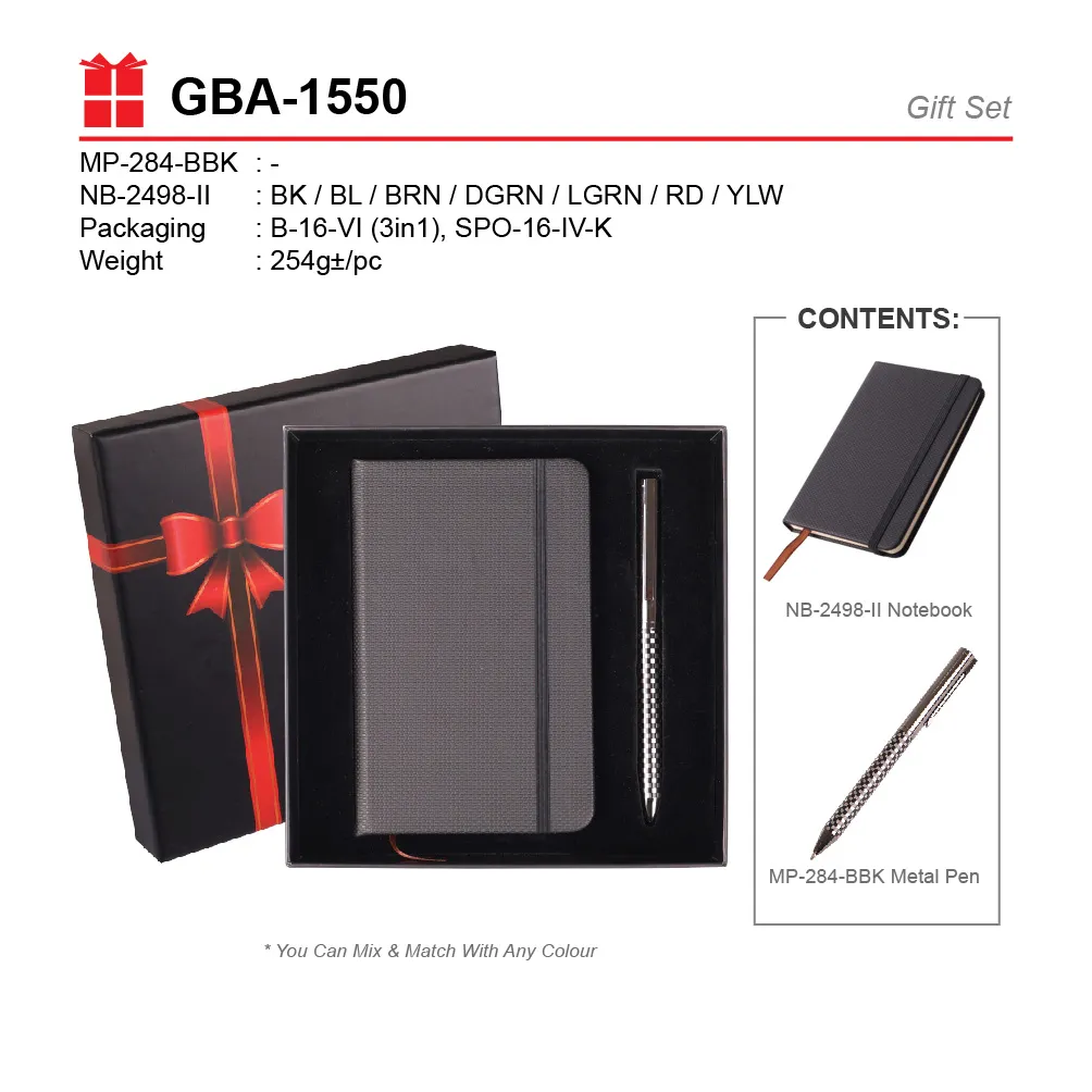 GIFT SET - MP-284-BBK +NB 2498-II + B-16-VI(K)