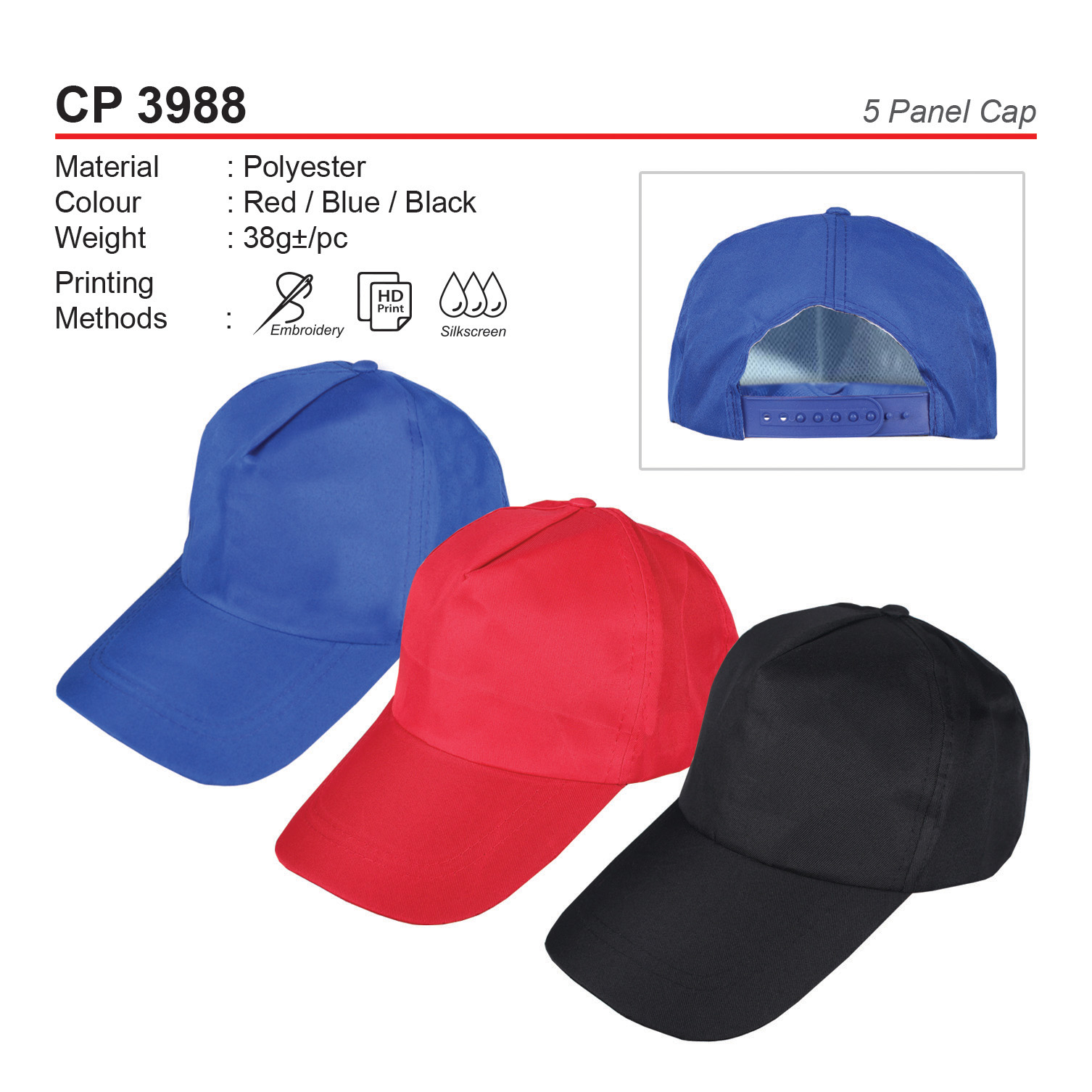 5 PANEL CAP