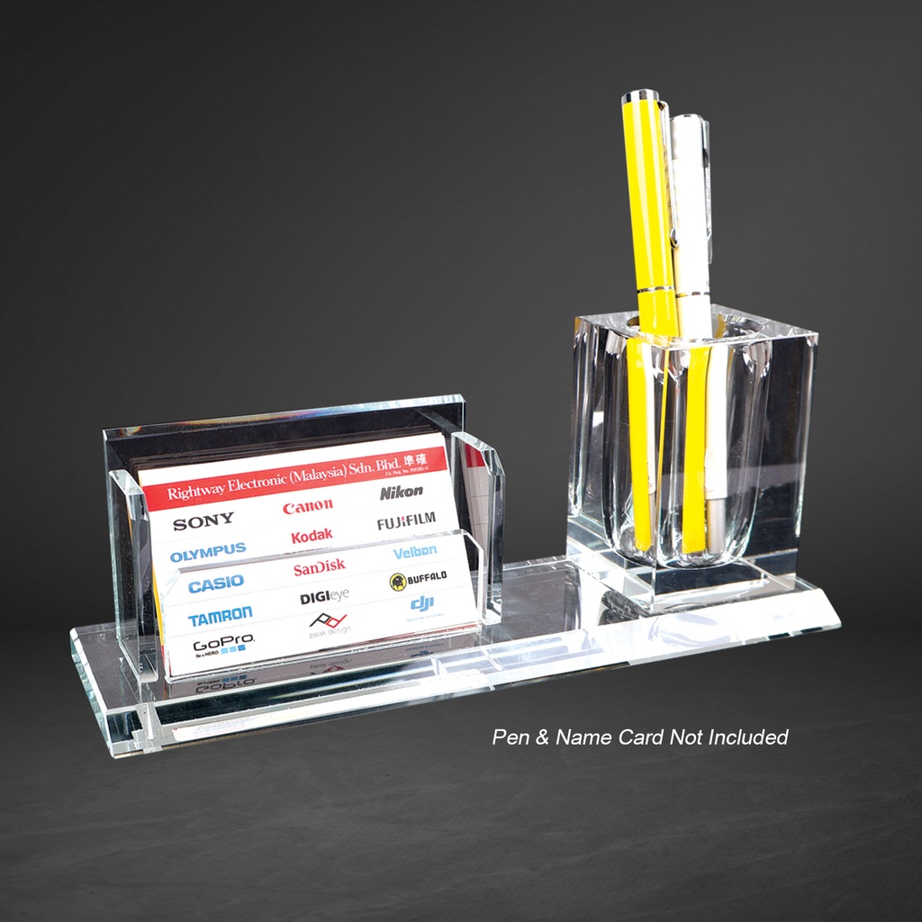 [CY-529] CRYSTAL PEN HOLDER & NAMECARD HOLDER