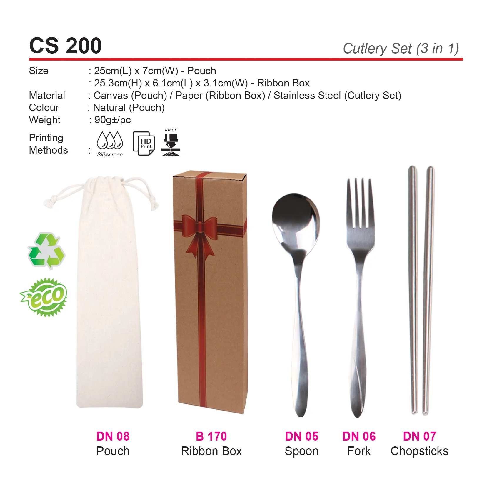 CUTLERY SET for(CS 200/CS 202)